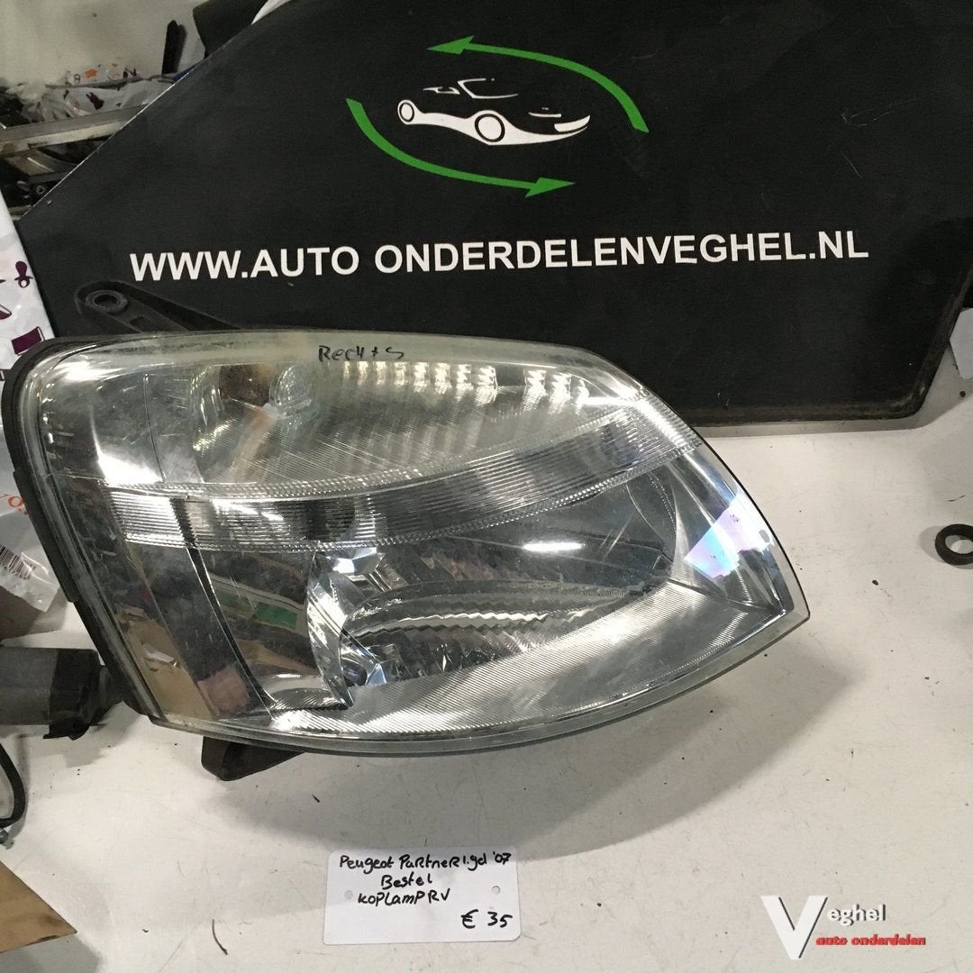 Peugeot Partner Bestel  1.9 D 2007 Koplamp Rechtsvoor of Lin, Auto-onderdelen, Gebruikt, -, -, Ophalen of Verzenden
