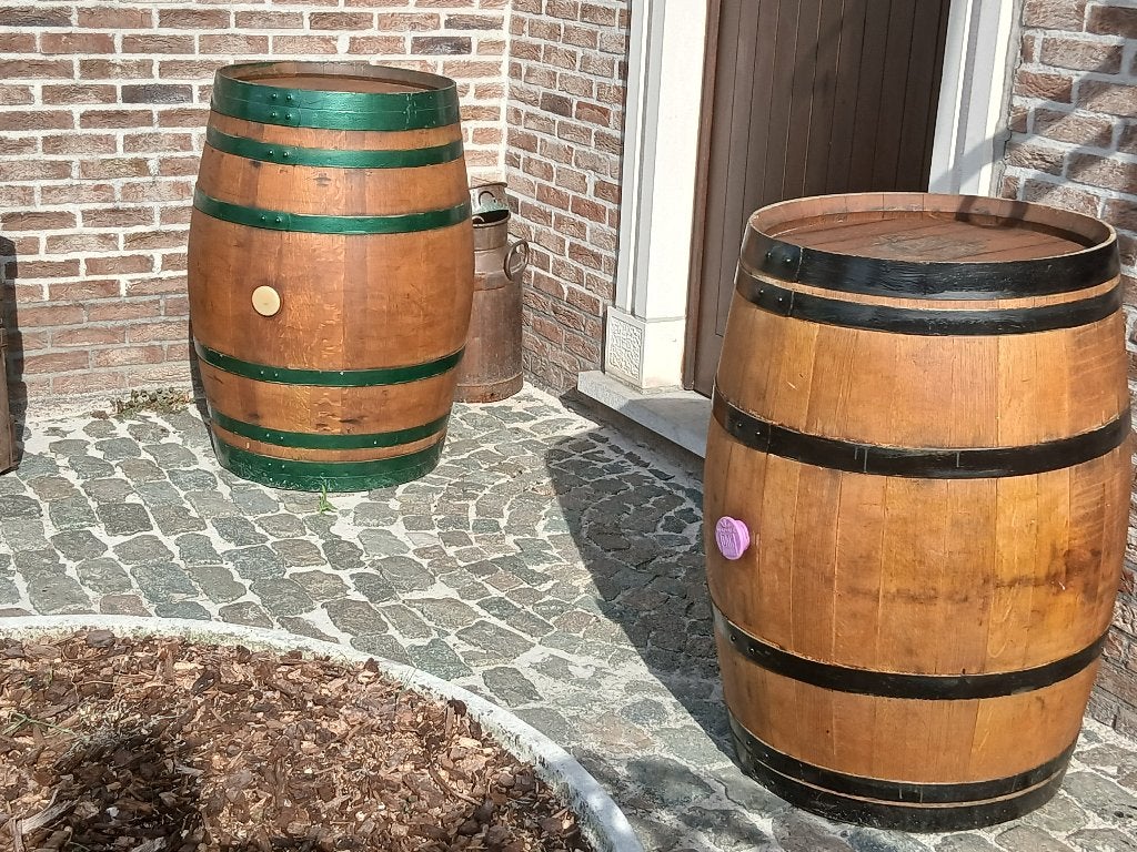 tuinbeeld & wijnvat & eiken wijnvat , eiken regenton, 150 litres ou plus, Enlèvement, Neuf, Bois