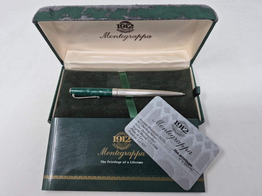 Montegrappa 1912 – Elegante balpen in zilver 925, Verzamelen, Ophalen, Balpen