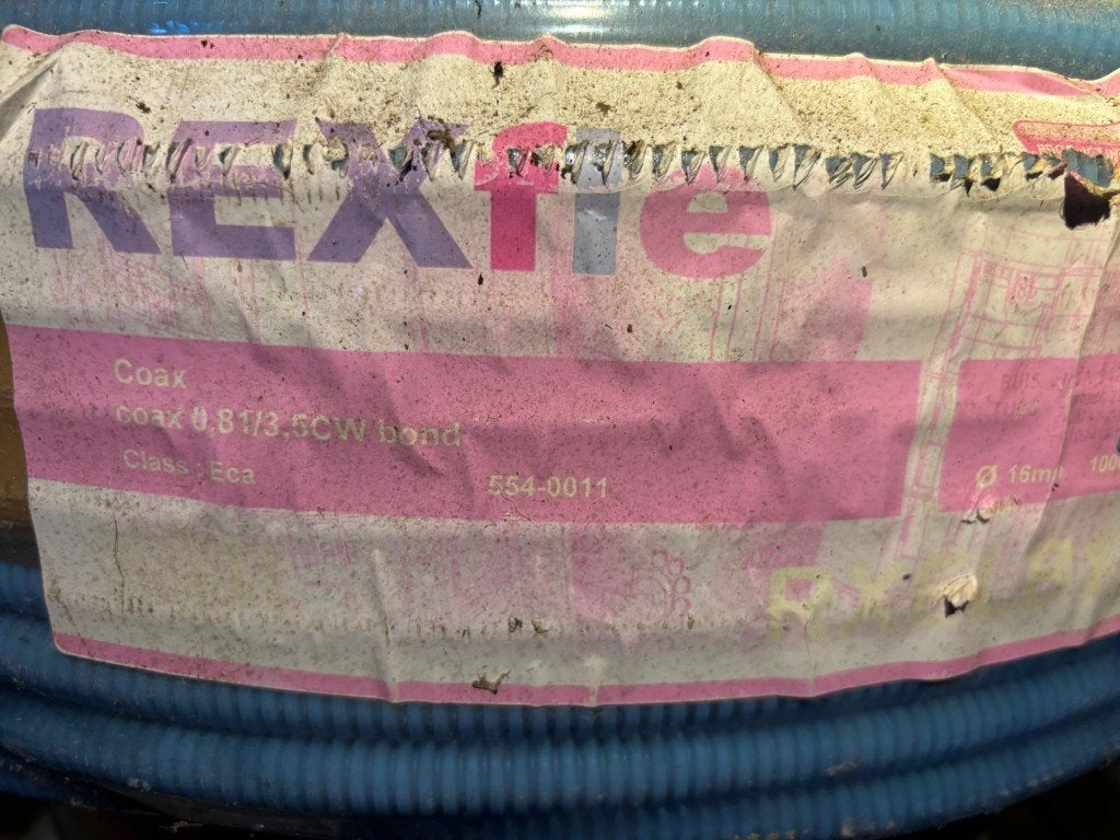 Coax kabel 0.81/3.5CW 100m, Doe-het-zelf en Bouw, Ophalen of Verzenden, Nieuw, Overige merken, Kabel of Snoer