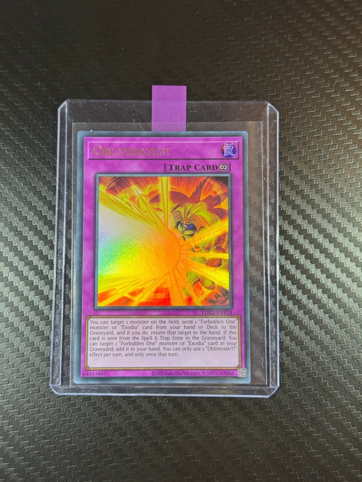 Obliterate! | Ultra Rare | Holo | #LDK2-ENY03, Hobby en Vrije tijd, Verzamelkaartspellen | Yu-gi-Oh!, Verzenden, Zo goed als nieuw