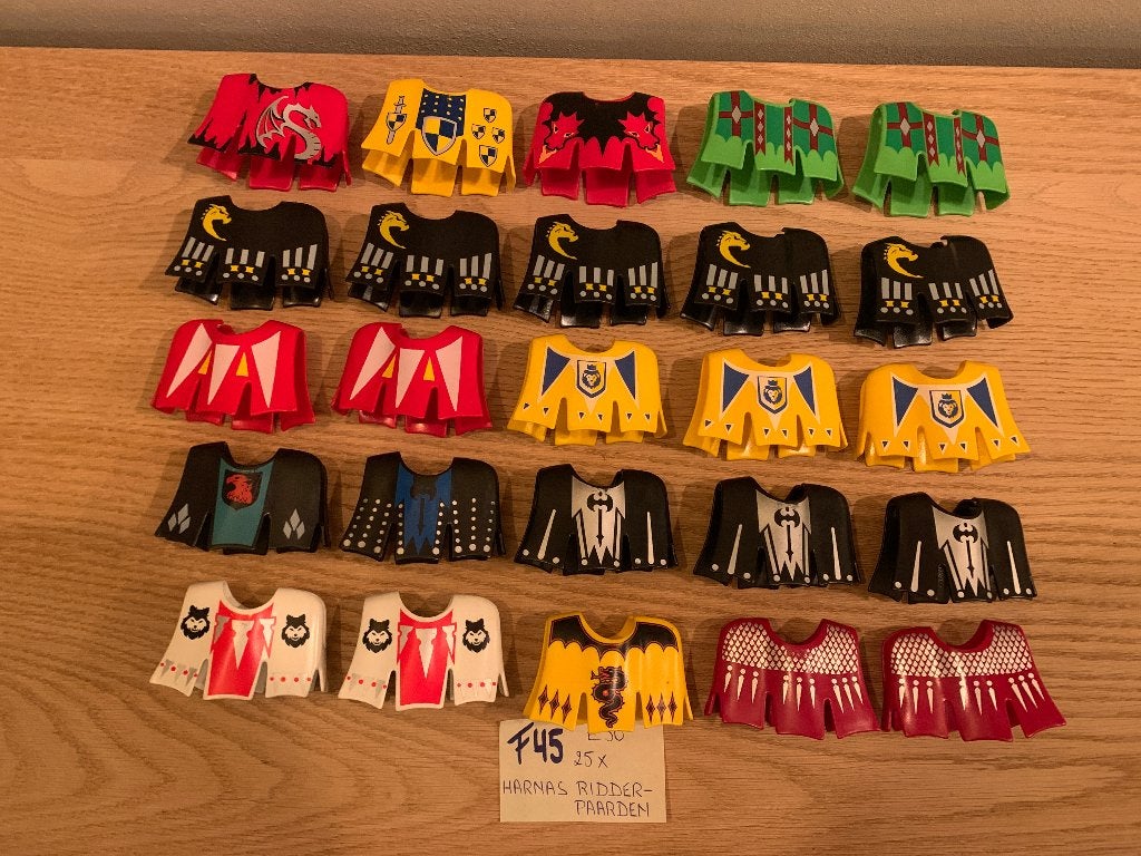 PLAYMOBIL F45: 25 X HARNAS RIDDERPAARD, Losse onderdelen, Nieuw, Ophalen of Verzenden, Knights