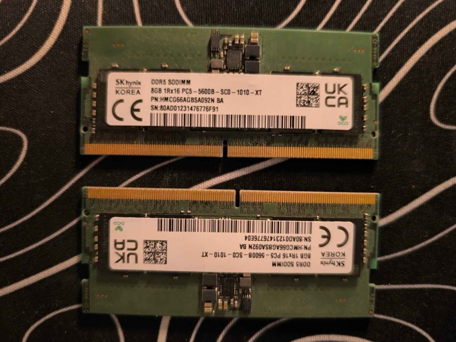 8+8 GB DDR5 SODIMM RAM, Informatique & Logiciels, Comme neuf, Enlèvement, DDR5, Laptop