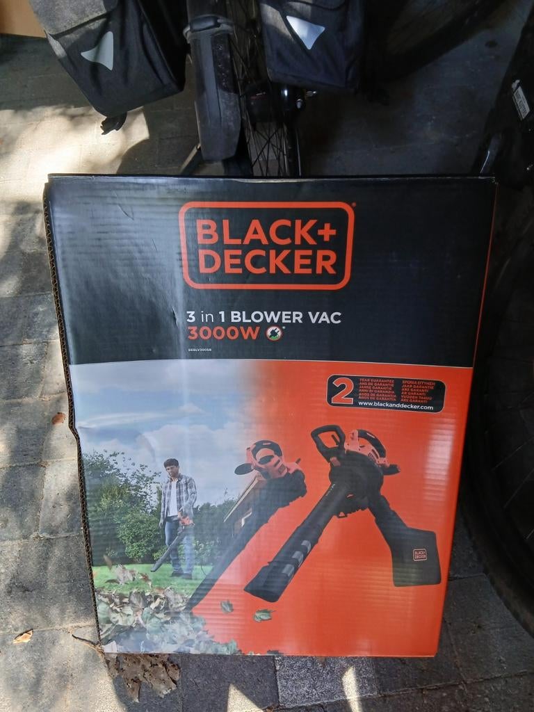 Bladblazer/ bladzuiger, Neuf, Électrique, Porté à la main, Black & Decker