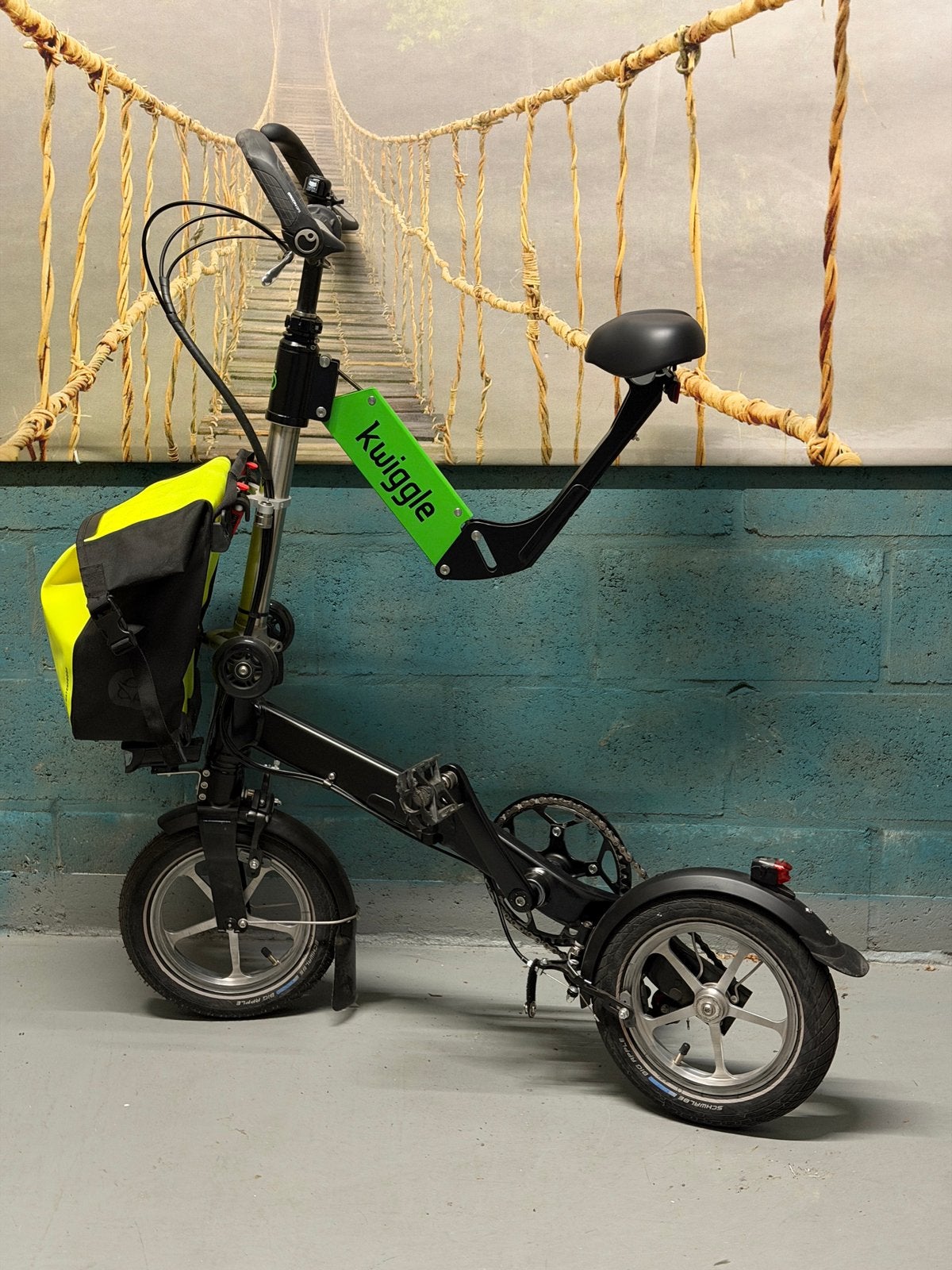 Kwiggle kleinste vouwfiets met beweegbaar zadel, Autres marques, Vitesses, Moins de 14 pouces, Comme neuf