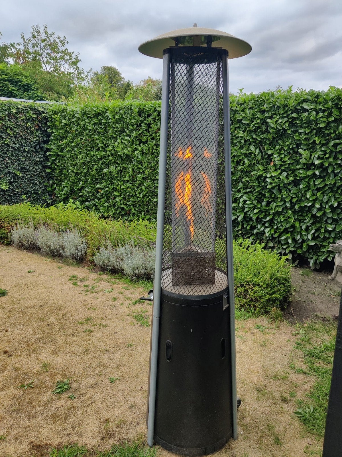 Terrasverwarmer op gas, Tuin en Terras, Terrasverwarmers, Ophalen, Draaibaar, Gebruikt, Vloer