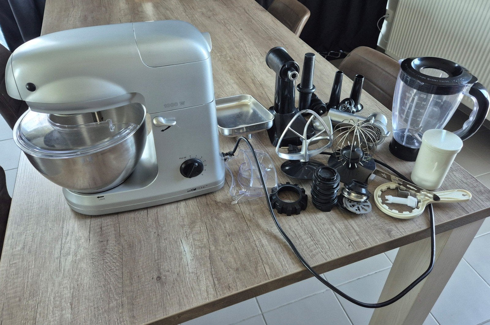 Robot de cuisine avec tous les accessoires, Electroménager, Mélangeurs de cuisine, Enlèvement ou Envoi, Comme neuf