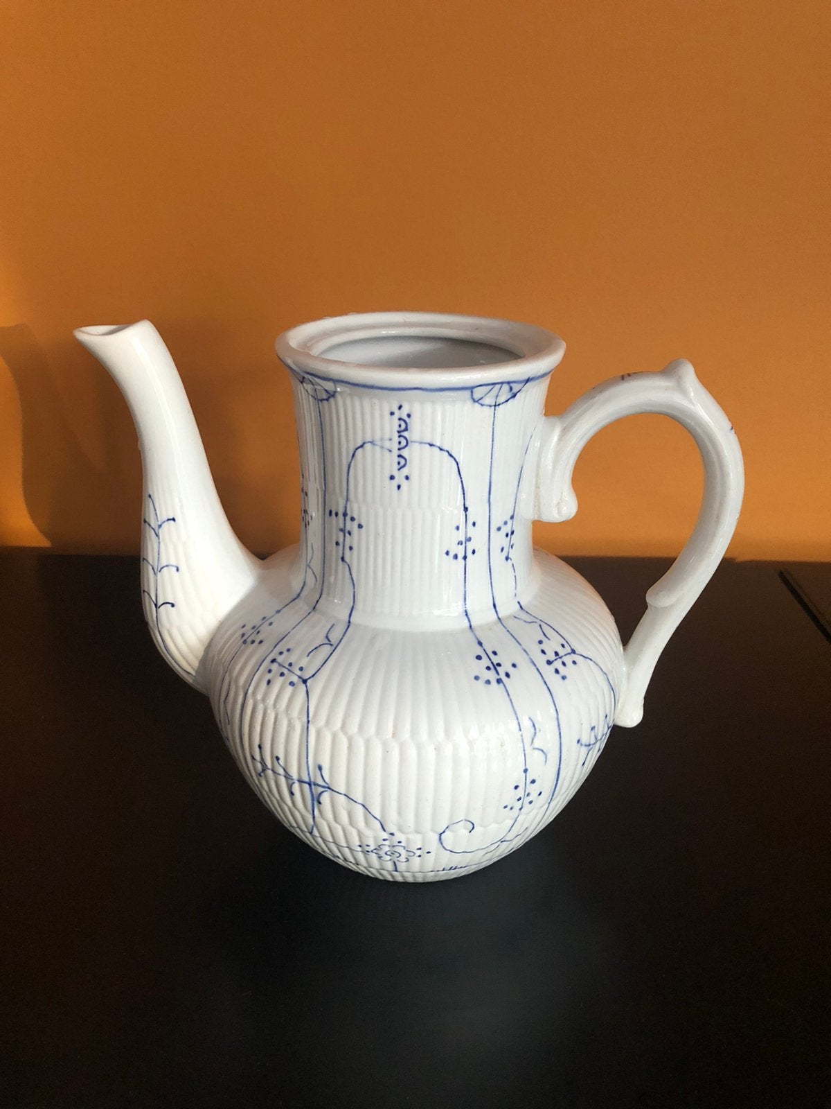 Villeroy Boch koffiekan blauw wit, Antiek en Kunst, Ophalen of Verzenden