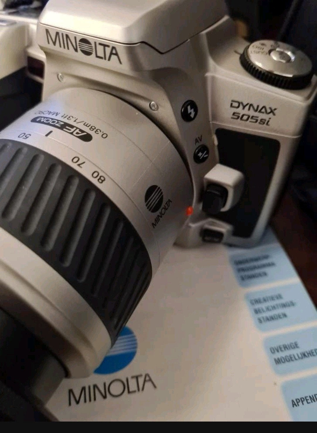 Minolta Dynax 505si Super met tas,beschrijving, Ophalen of Verzenden, Minolta