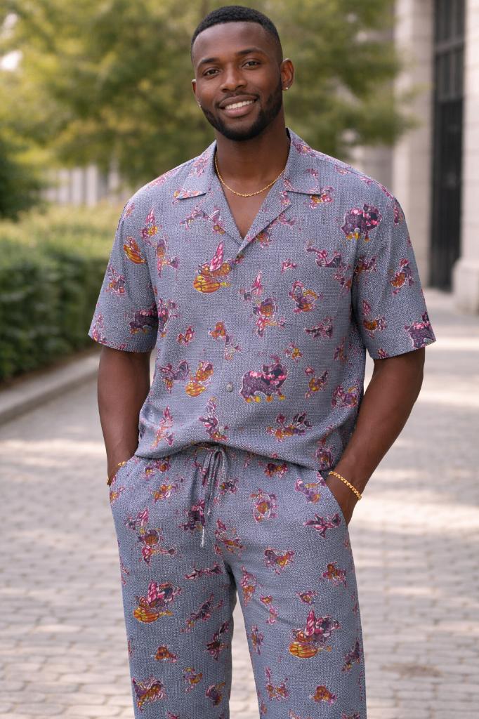 Tenue africaine homme – Taille XL.Fait main par un tailleur, Enlèvement ou Envoi, Autres couleurs, Taille 56/58 (XL), Comme neuf