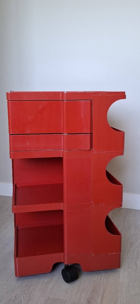 Joe Colombo karretje, Ophalen, 73 cm, Rood, Gemerkt