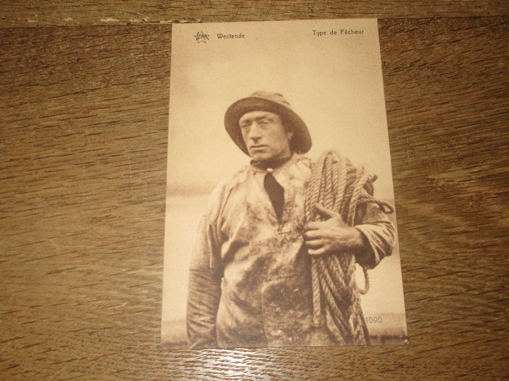 POSTKAART WESTENDE TYPE DE PECHEUR, Verzamelen, Verzenden, Ongelopen, West-Vlaanderen