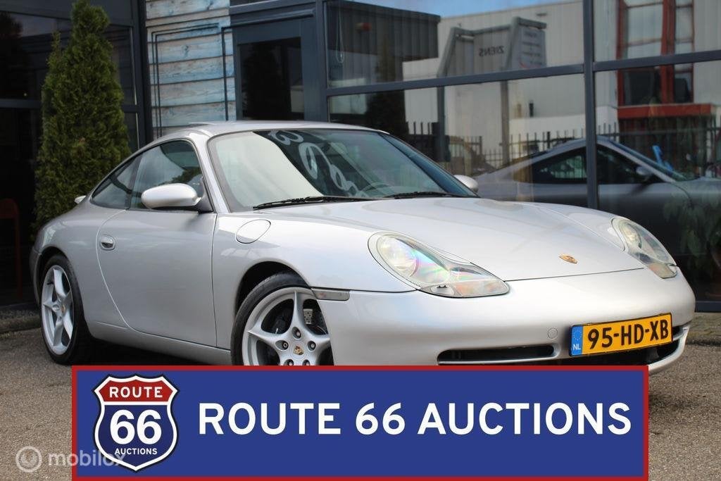 Porsche 911 Carrera | 1998 | Route 66 Auctions, Auto's, Zwart, Bedrijf, Overige carrosserie, Porsche
