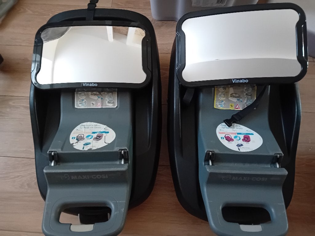 Pack auto : maxicosi, bases isofix et miroir, Enfants & Bébés, Sièges auto, Enlèvement, Utilisé, 0 à 10 kg, Isofix
