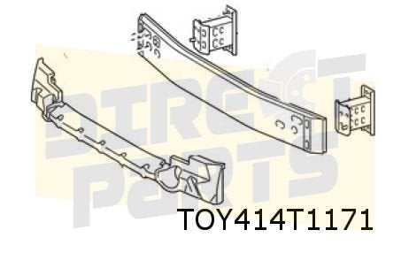 Toyota Prius (6/09-9/21) (ZVW) 1/12- voorbumperbalksteun Lin, Neuf, Arrière, -, -