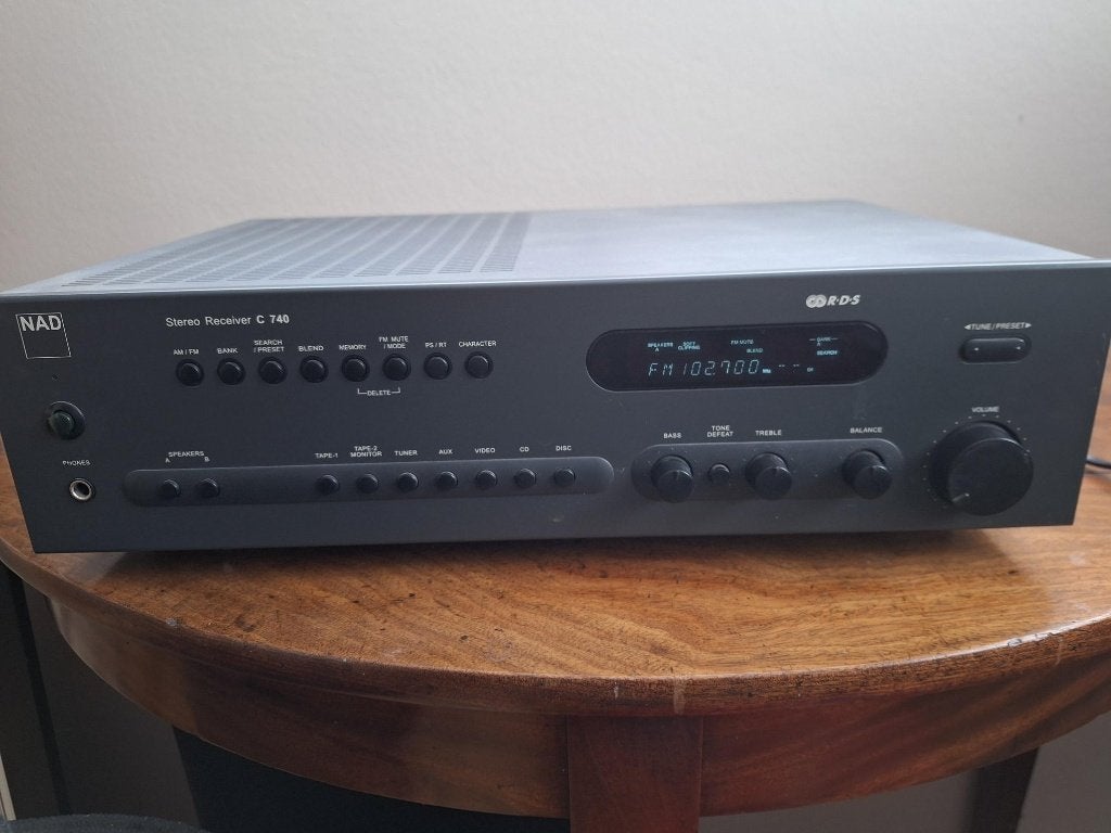 NAD c740 tunerversterker, Audio, Tv en Foto, Ophalen, Gebruikt, Stereo, 60 tot 120 watt