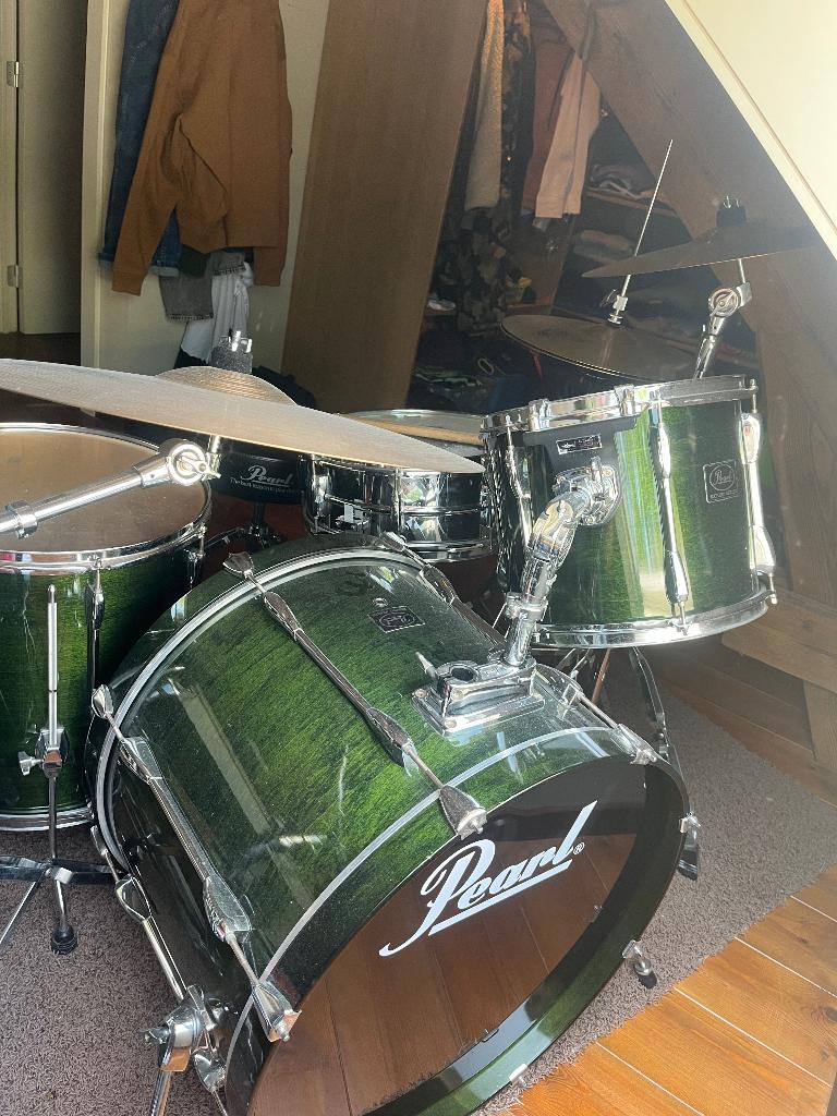 Drumstel pearl, Musique & Instruments, Batteries & Percussions, Enlèvement, Utilisé, Pearl