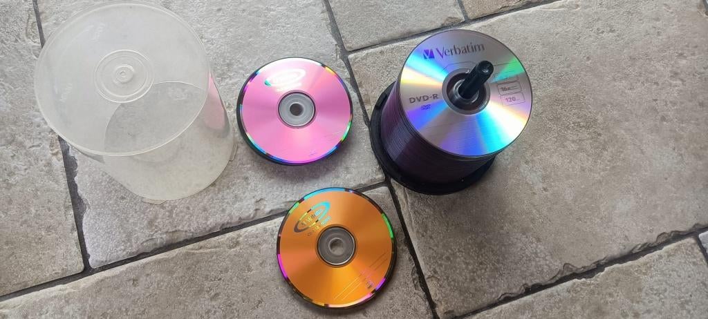 spindel met ca. 100 stuks CD/DVD re/writeable, Ophalen, Overige typen, Nieuw, Dubbelzijdig