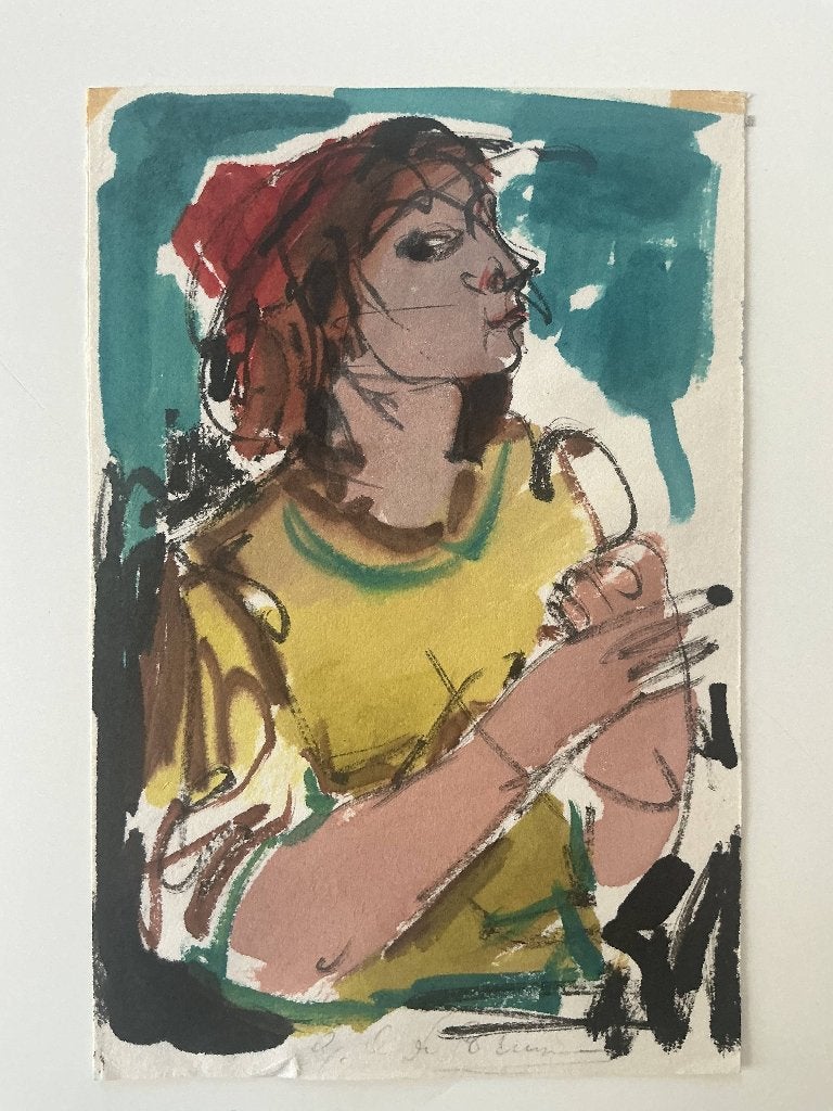 Tekening Gustaaf De Bruyne (1914-1981), Ophalen, Tekening