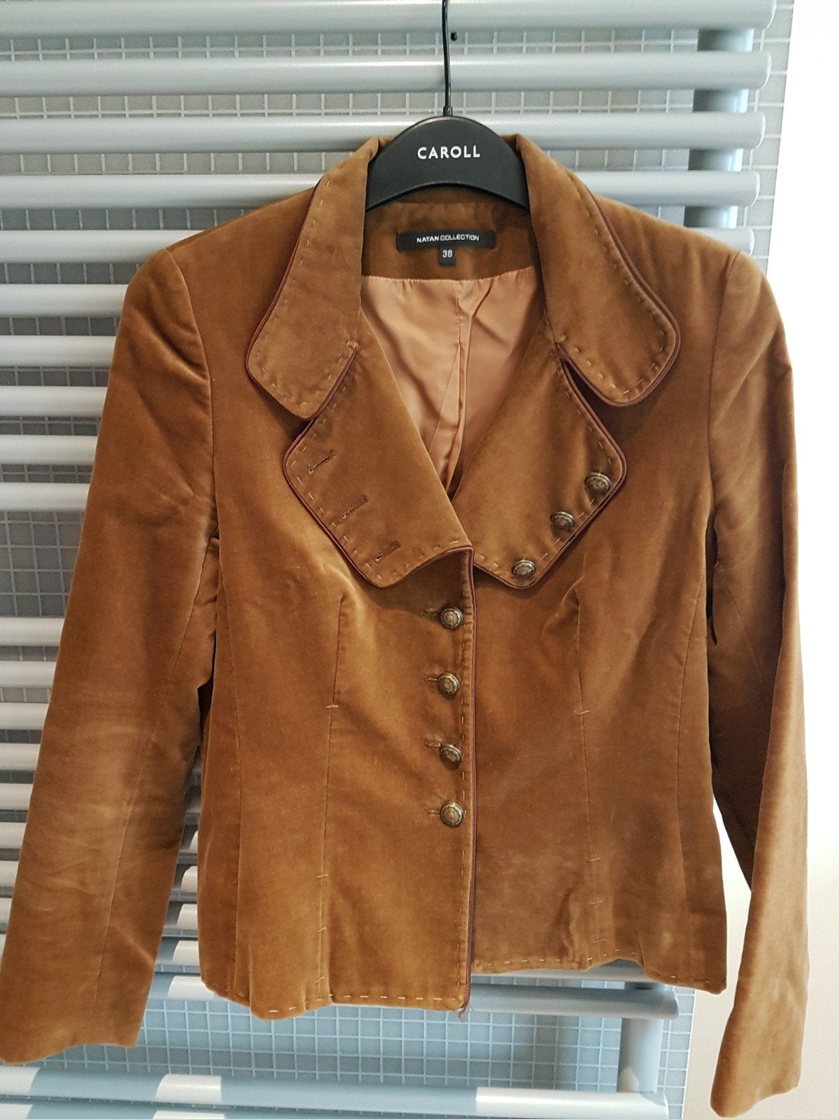 Natan velours blazer maat 38, Maat 38/40 (M), Bruin, Ophalen of Verzenden, Jasje