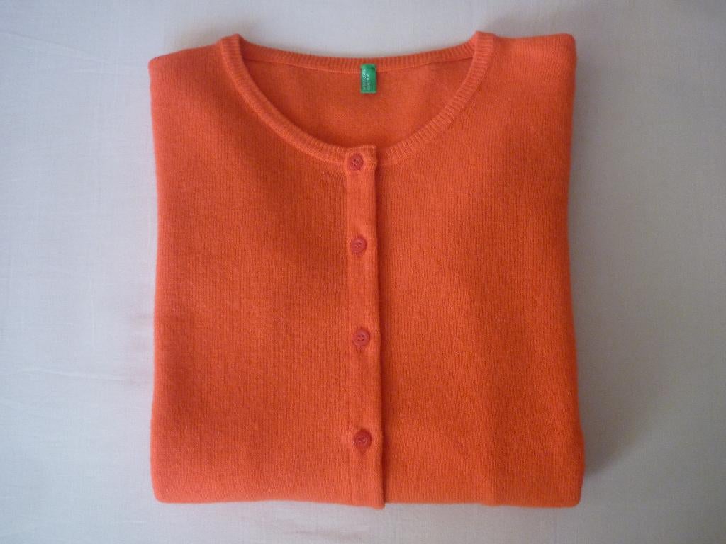 Wollen Vest United Colors of Benetton, Kleding | Dames, Nieuw, Oranje, Ophalen of Verzenden, United Colors of Benetton