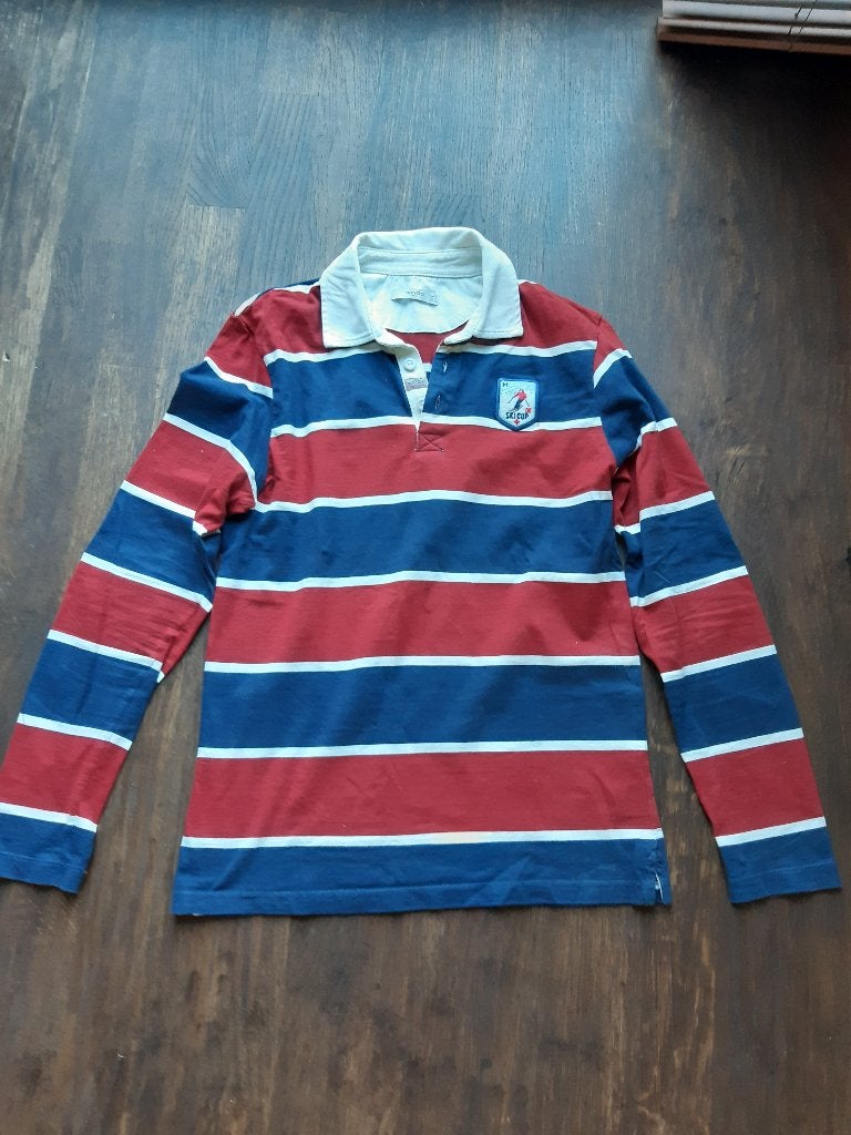Polo lange mouwen gestreept Mango – maat S (amper gedragen), Kleding | Heren, Polo's, Meerkleurig, Ophalen of Verzenden, Zo goed als nieuw
