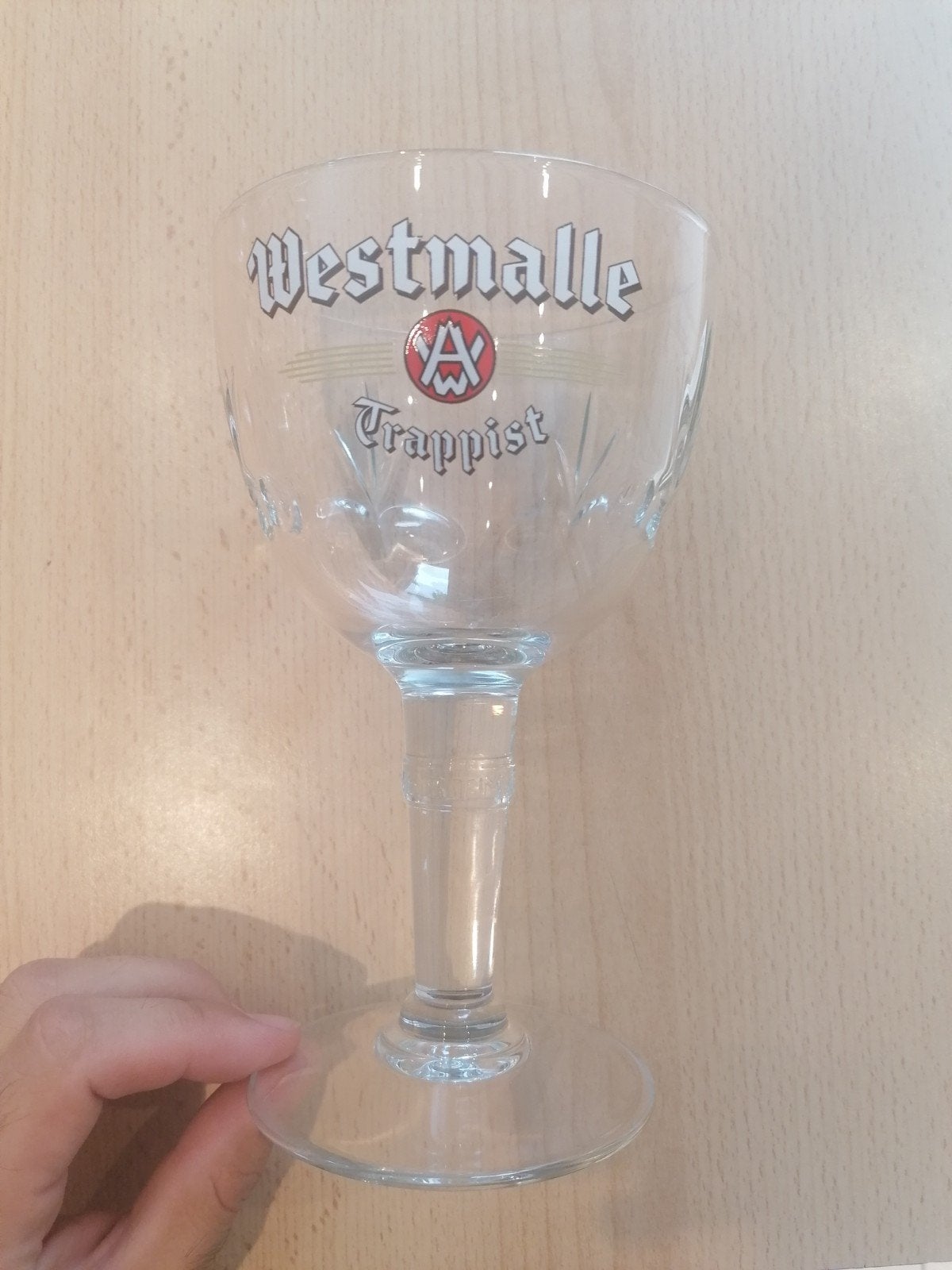 Glas van Westmalle in perfecte staat, Verzamelen, Ophalen of Verzenden, Nieuw, Bierglas