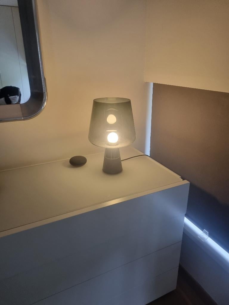 Ittala Leimu tafel lamp 38 cm grijs, Ophalen, Modern Design, Zo goed als nieuw, Minder dan 50 cm