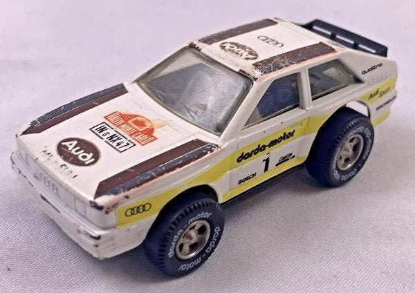 Darda motor Audi Quattro rally wit vintage auto 1:64, Verzenden, Zo goed als nieuw