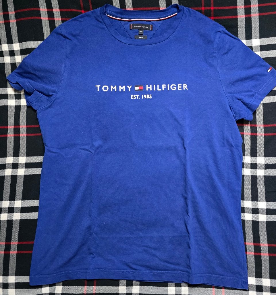 T-shirt Tommy Hilfiger - XXL - bleu, Vêtements | Hommes, T-shirts, Comme neuf, Autres tailles, Bleu, Enlèvement ou Envoi