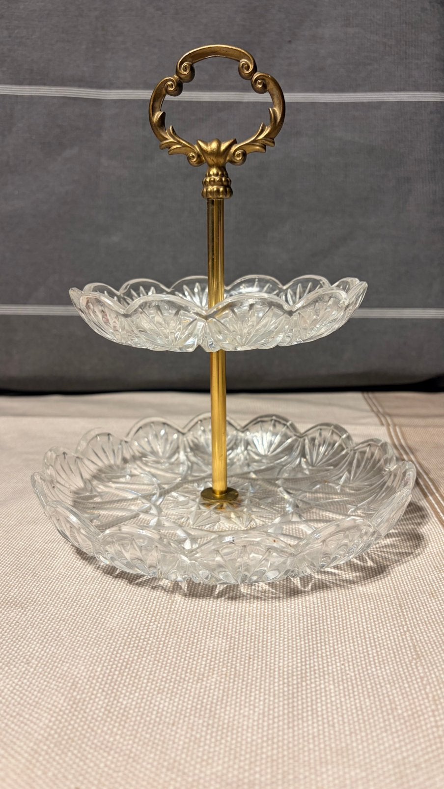 Cristal d'Arques Servant met 2 verdiepingen, Ophalen