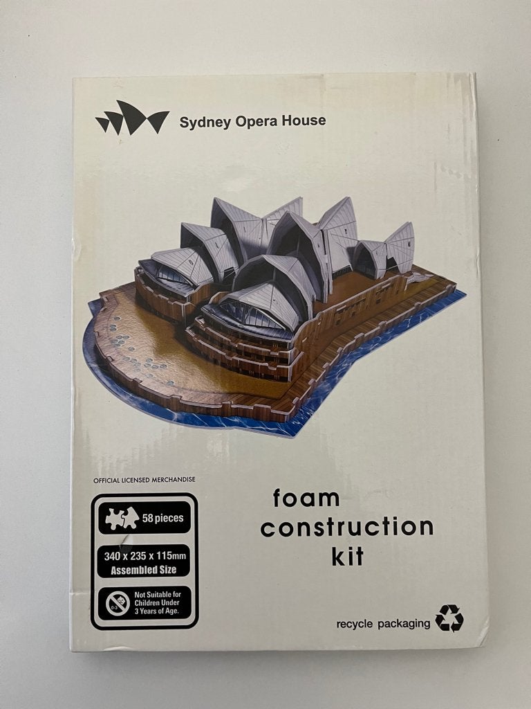 Sydney Opera House – Foam Construction Kit (3D puzzel), Hobby & Loisirs créatifs, Enlèvement ou Envoi, Moins de 500 pièces, Comme neuf