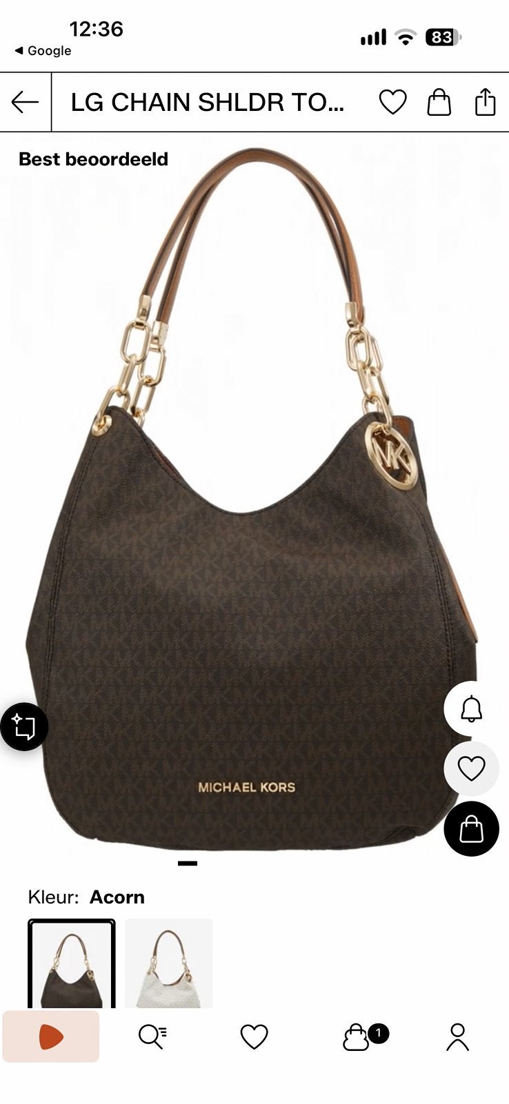 Handtas Michael Kors, Ophalen, Zo goed als nieuw, Handtas