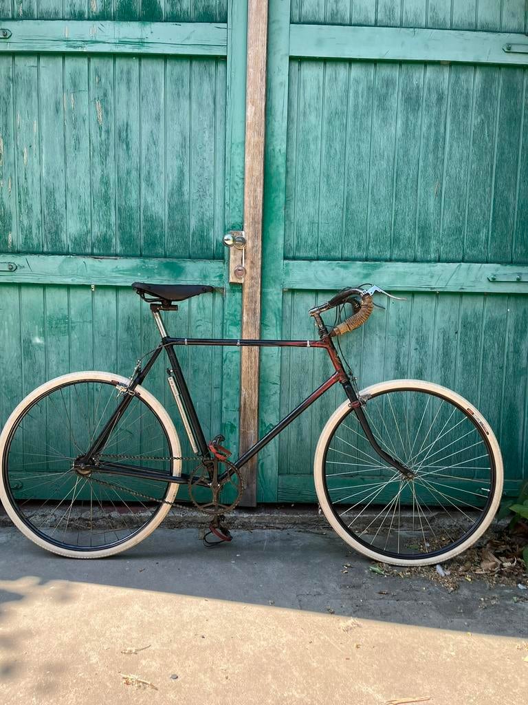 Antieke racefiets vélo Anvers 1920, Fietsen en Brommers, Ophalen