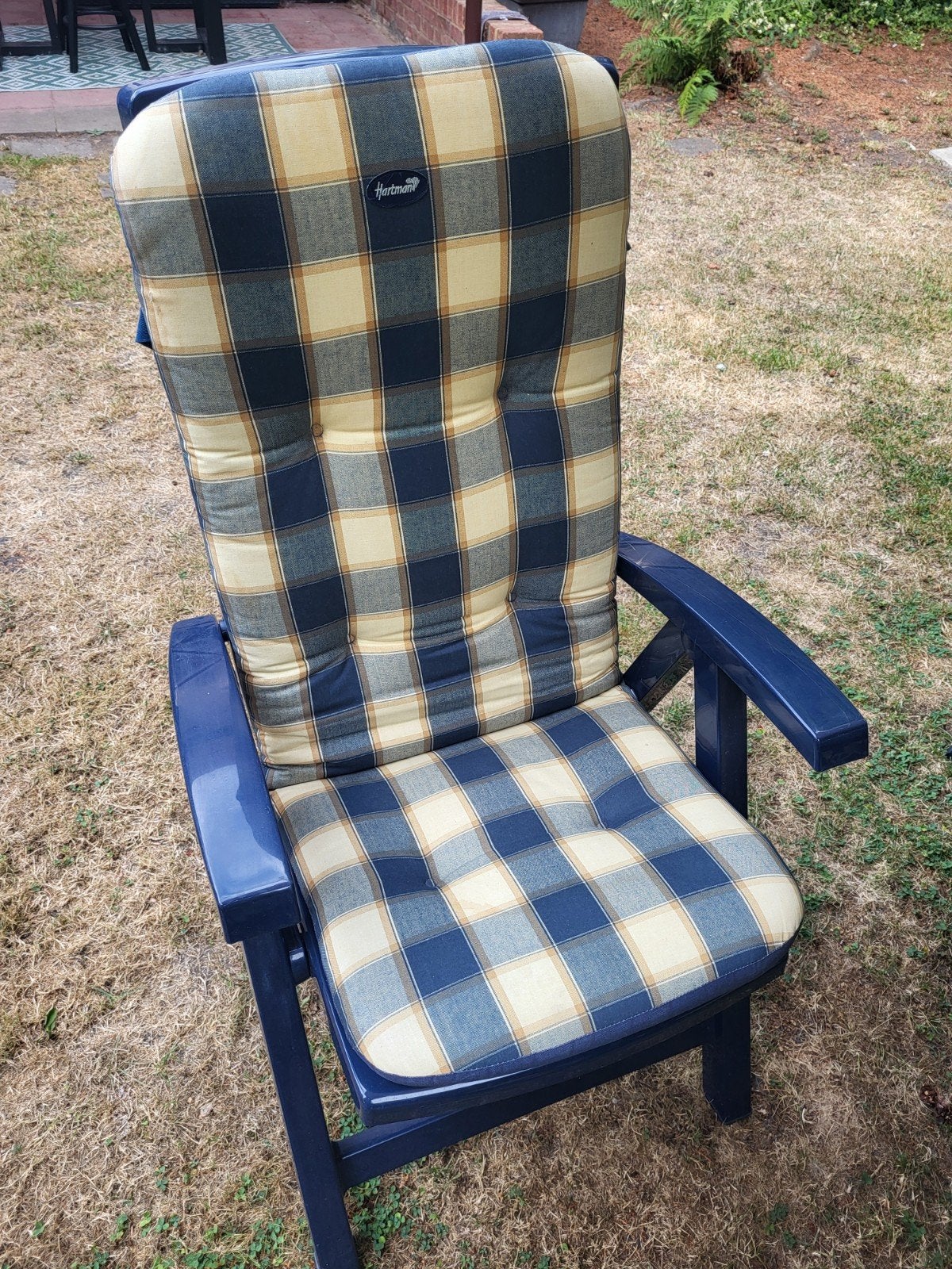 4 coussins de fauteuil de jardin, Enlèvement, Utilisé