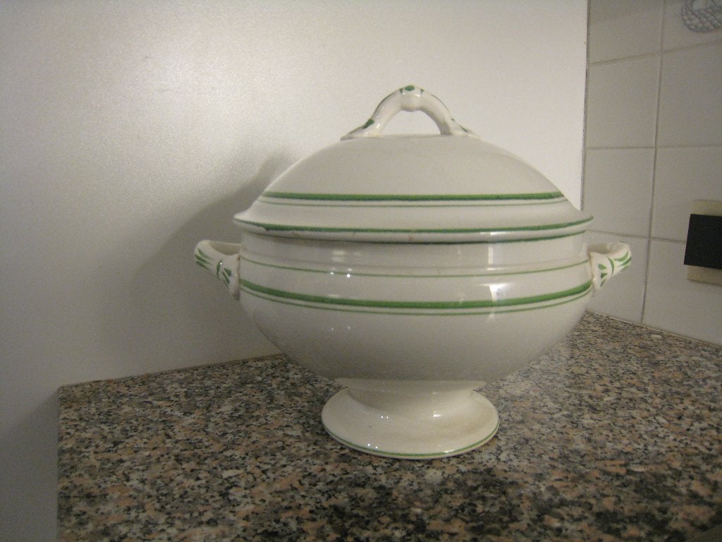 Soepterrine, Ophalen
