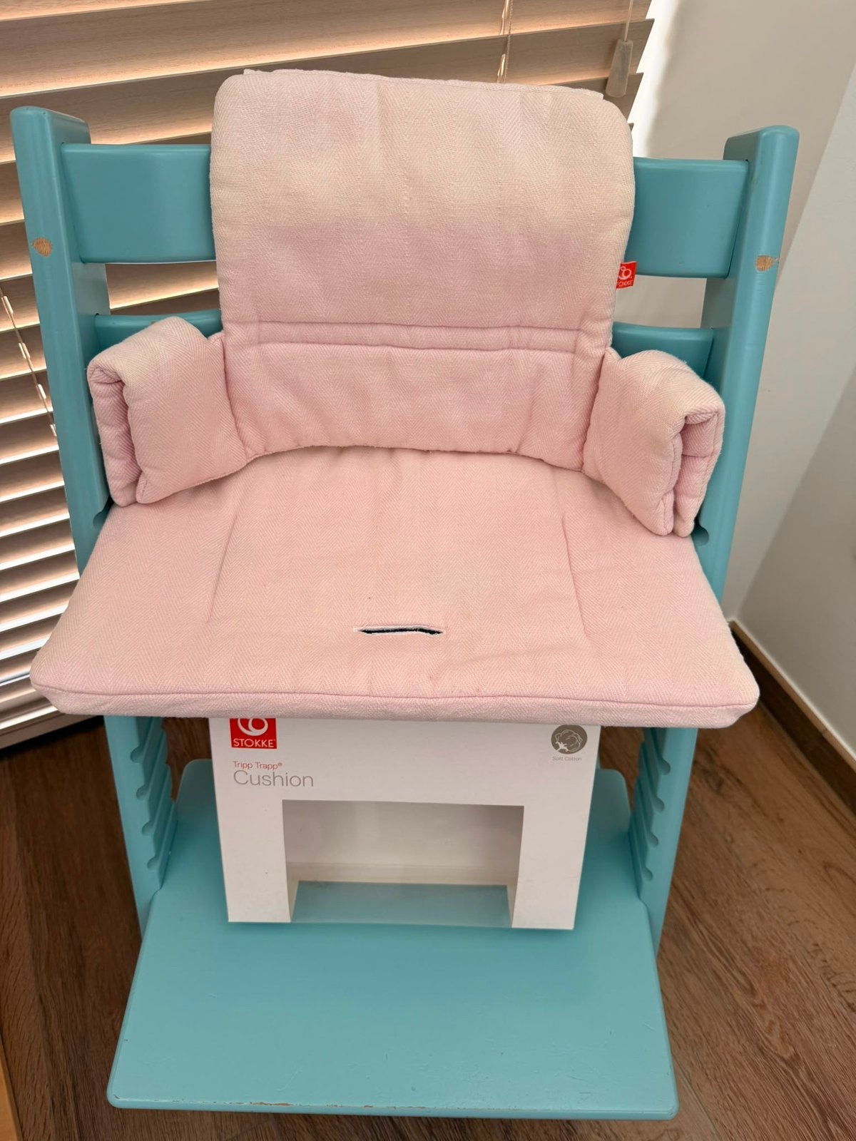 STOKKE TRIPP TRAPP BLAUW, Kinderen en Baby's, Ophalen, Zo goed als nieuw