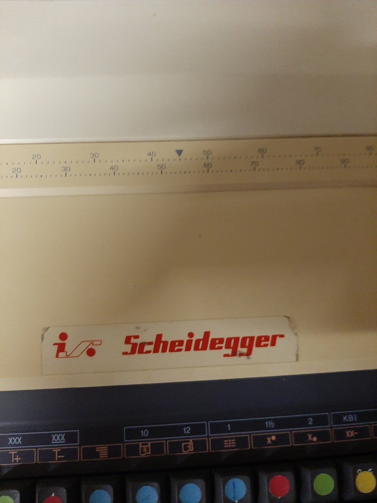 elektrische schrijfmachine van Scheidegger met leerboek, Enlèvement, Utilisé