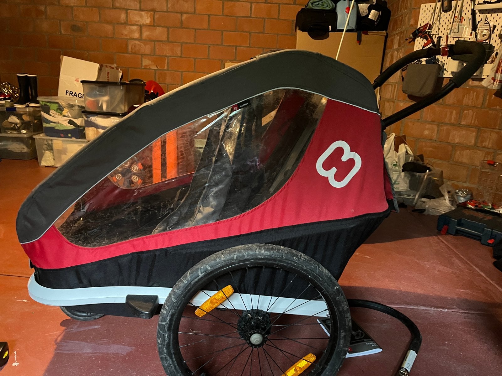 Remorque de vélo Hamax Safari, Vélos & Vélomoteurs, Accessoires vélo | Remorques, 40 à 60 kg, Pliable, Comme neuf, Enlèvement