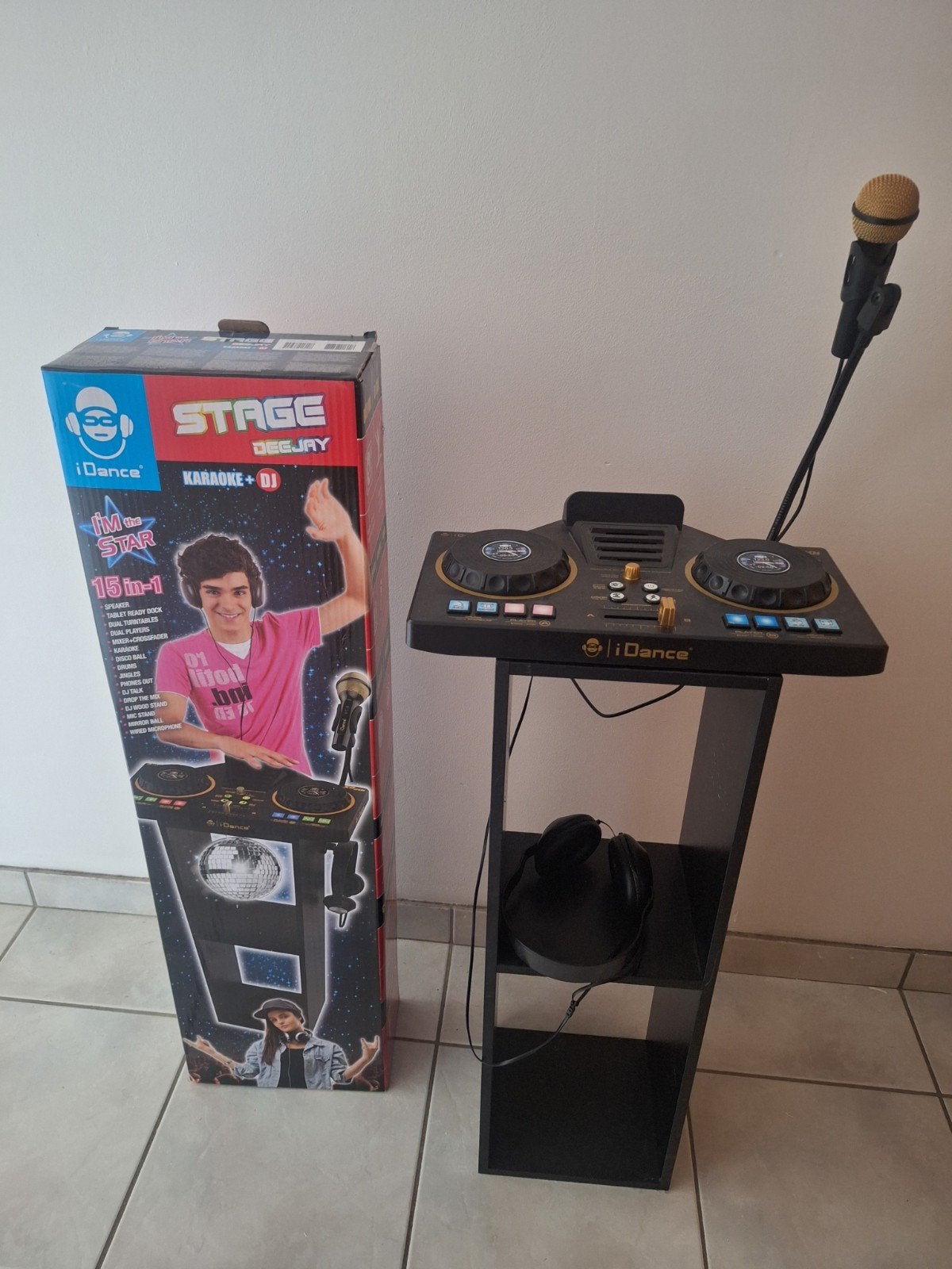 iDance Stage Deejay - Karaoke + DJ mengpaneel, Muziek en Instrumenten, Ophalen, Gebruikt, Microfooningang