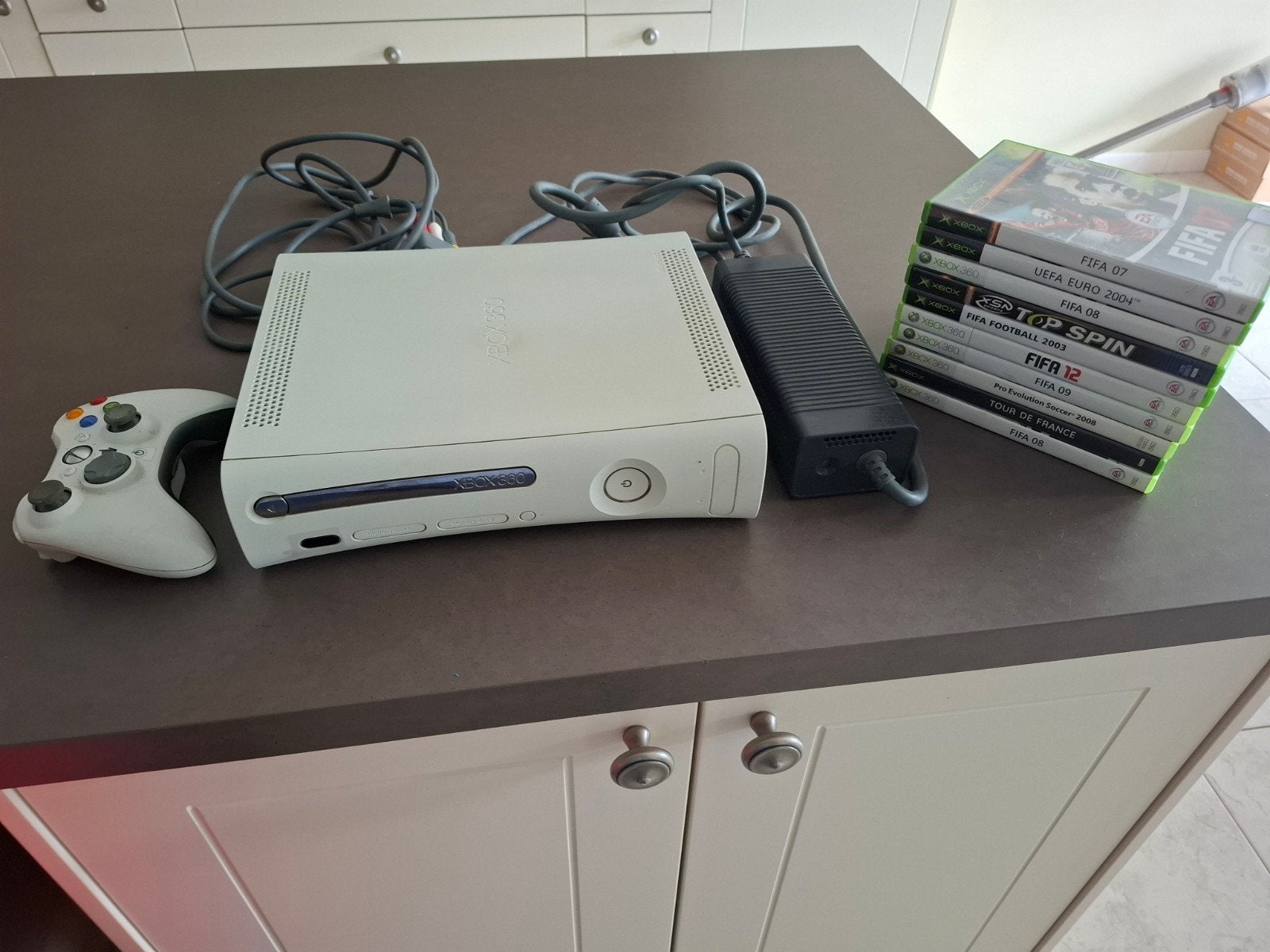 xbox console met spelletjes en controller, Enlèvement, Utilisé, Avec 1 manette, 360 Pro ou Premium