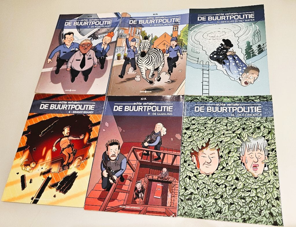 6 strips De Buurtpolitie, Boeken, Ophalen of Verzenden
