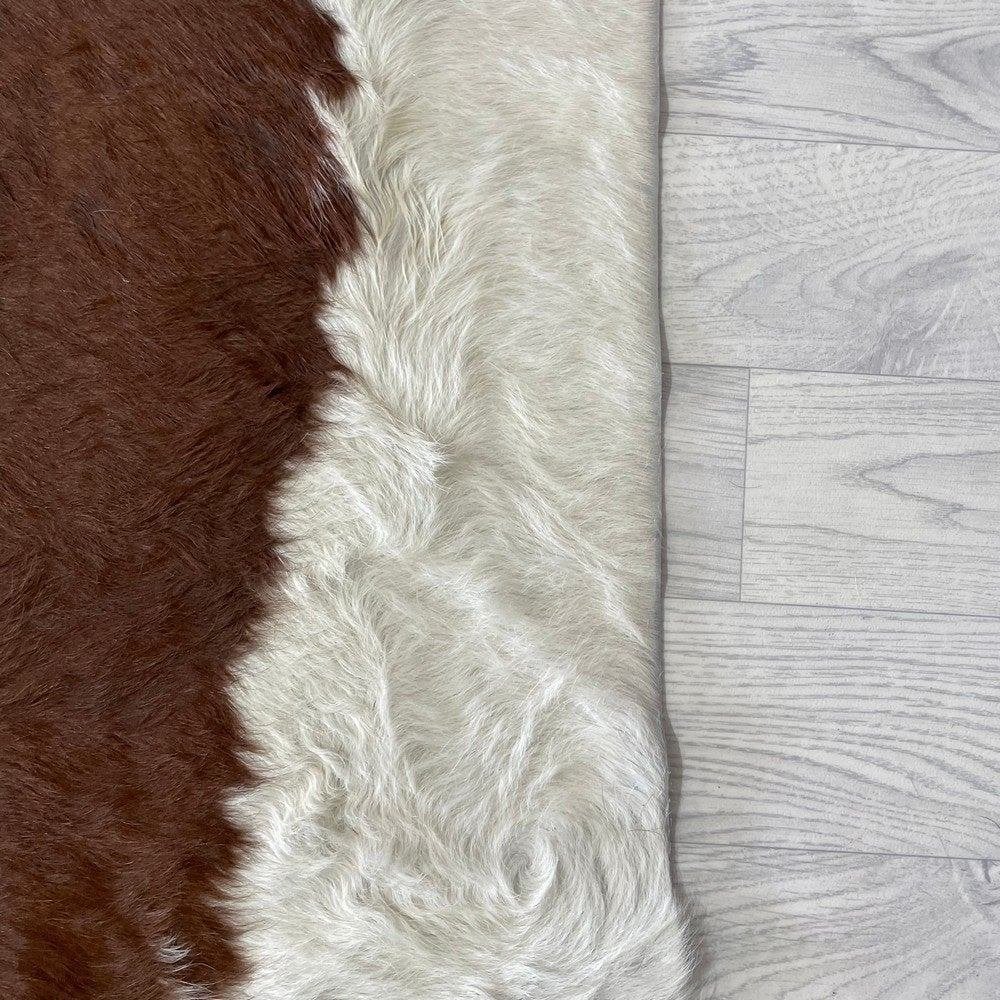 Koeienhuid bruin wit Hereford 220x210cm | Lederstore, Meerkleurig, Wandkleed, Nieuw, Ophalen of Verzenden