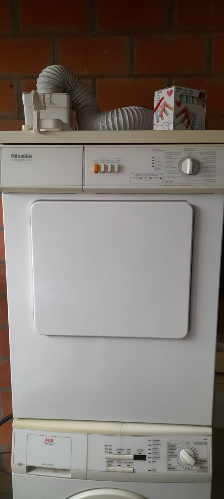 droogkast Miele, geen condensatie, Elektronische apparatuur, Ophalen, Gebruikt, Luchtafvoer, 4 tot 6 kg