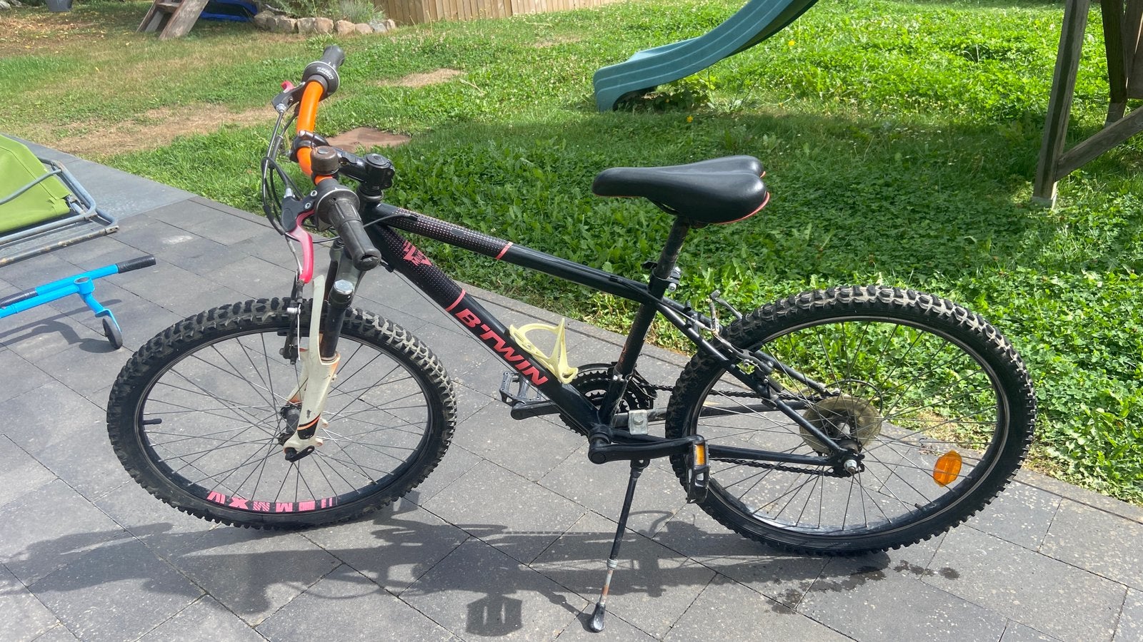 VTT enfant B’TWIN Rockrider – 24 pouces – 18 vitesses, Vélos & Vélomoteurs, Enlèvement, Utilisé, 24 pouces, Vitesses