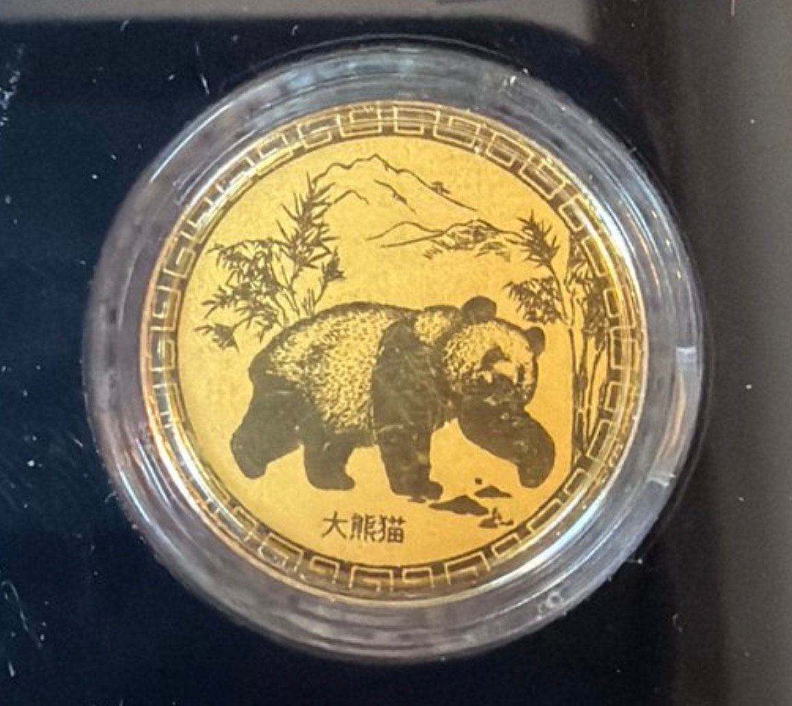 Gold medal panda 1/500 OZ. (.999), Postzegels en Munten, Ophalen, Goud