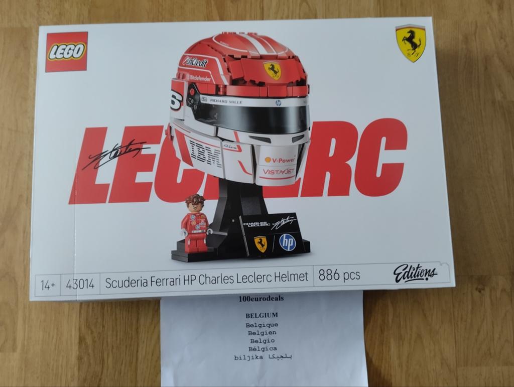 Casque Lego 43014 Scuderia Ferrari HP Charles Leclerc, Collections, Envoi, Neuf