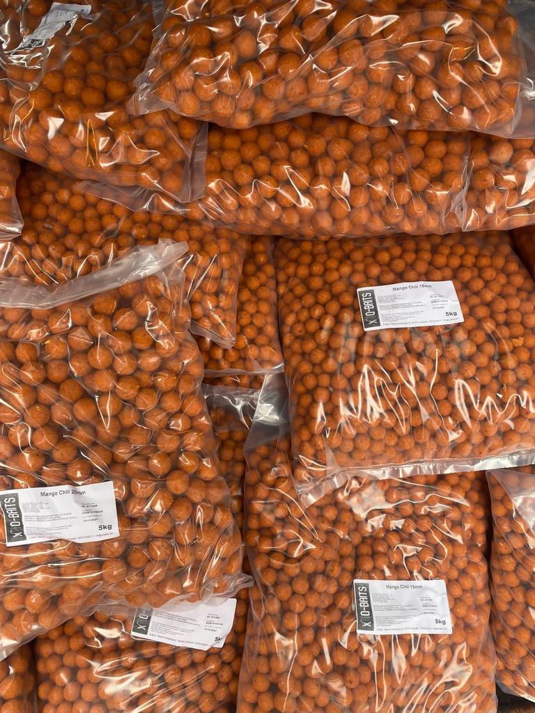 Chili Mango boilies. 15mm 20mm 30mm, Ophalen of Verzenden, Nieuw, Overige typen