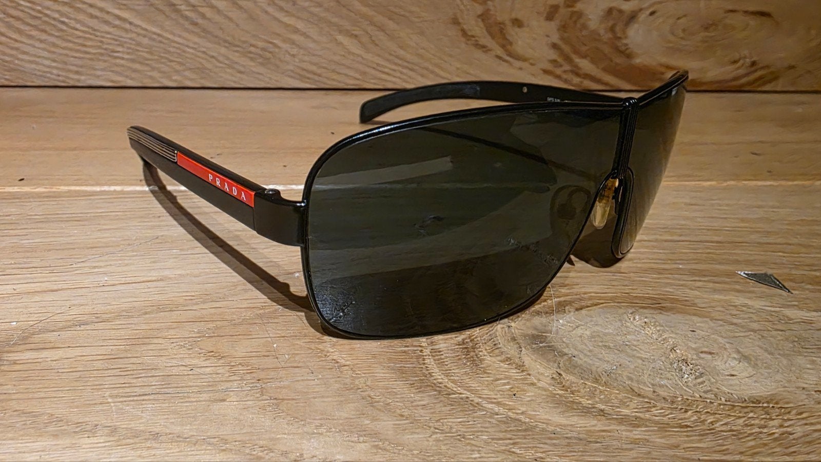 prada zonnebril sport heren zonder doosje, Verzenden, Gebruikt, Zonnebril, Overige merken