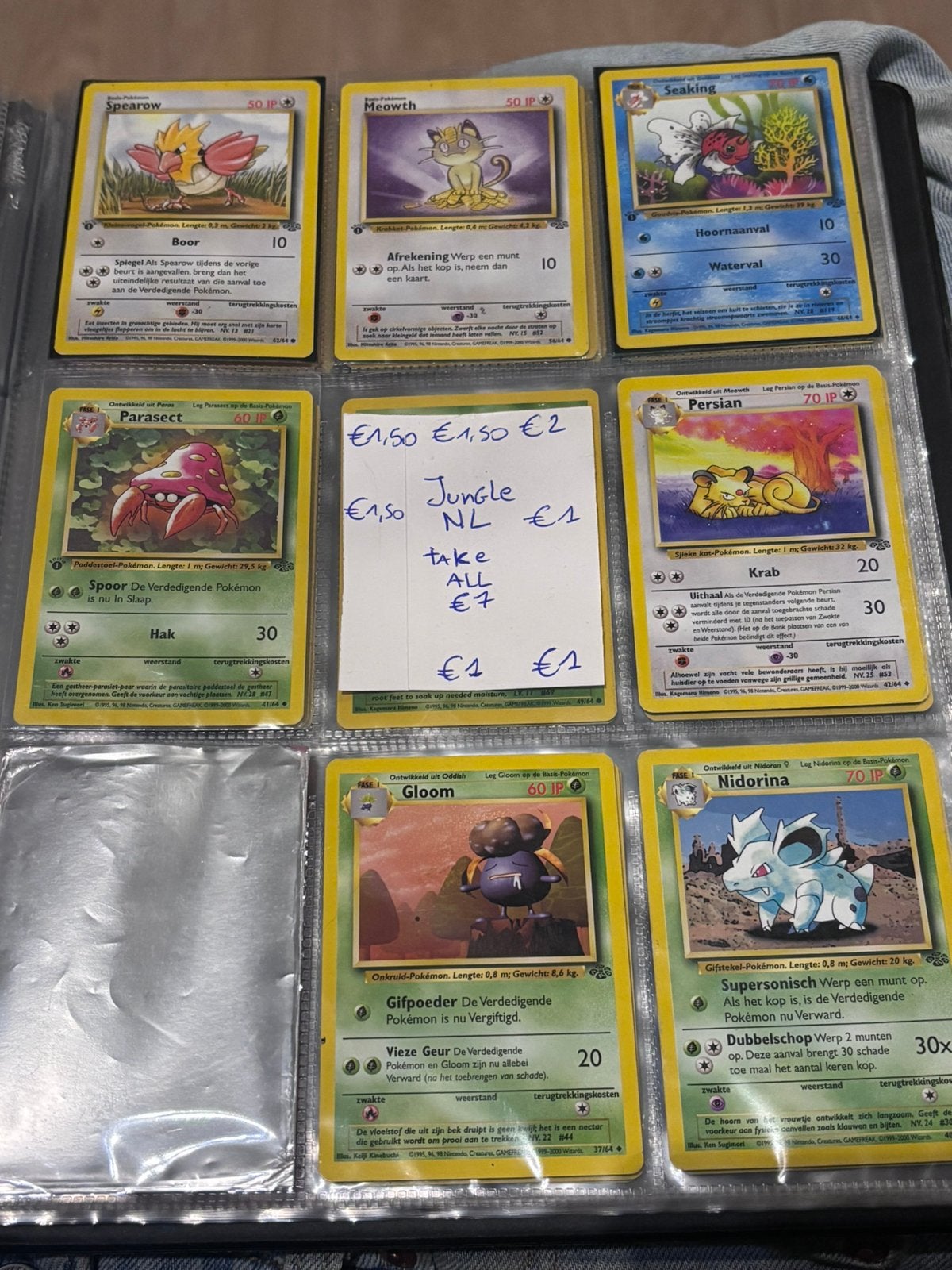 pokémon jungle NL + 1st editie, Ophalen of Verzenden, Zo goed als nieuw
